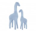 Baby żyrafa dekoracyjna aksamitna błękitna