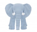 Słoń dekoracyjny aksamitny błękitny