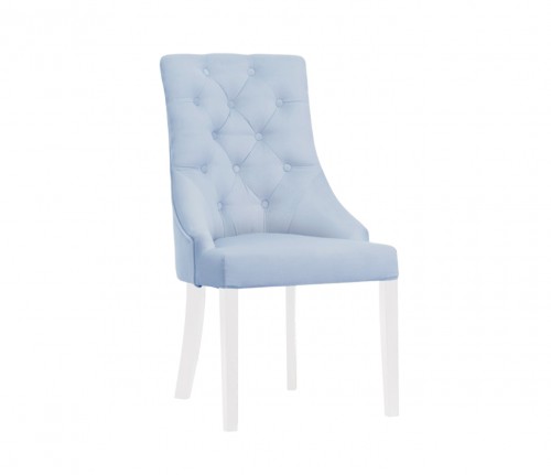 Krzesło Kelly aksamitne błękitne