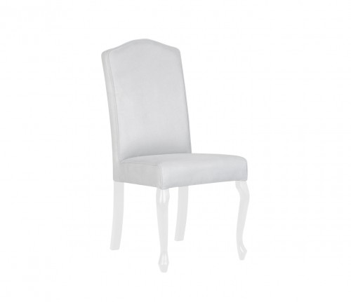 Krzesło Louis aksamitne szare