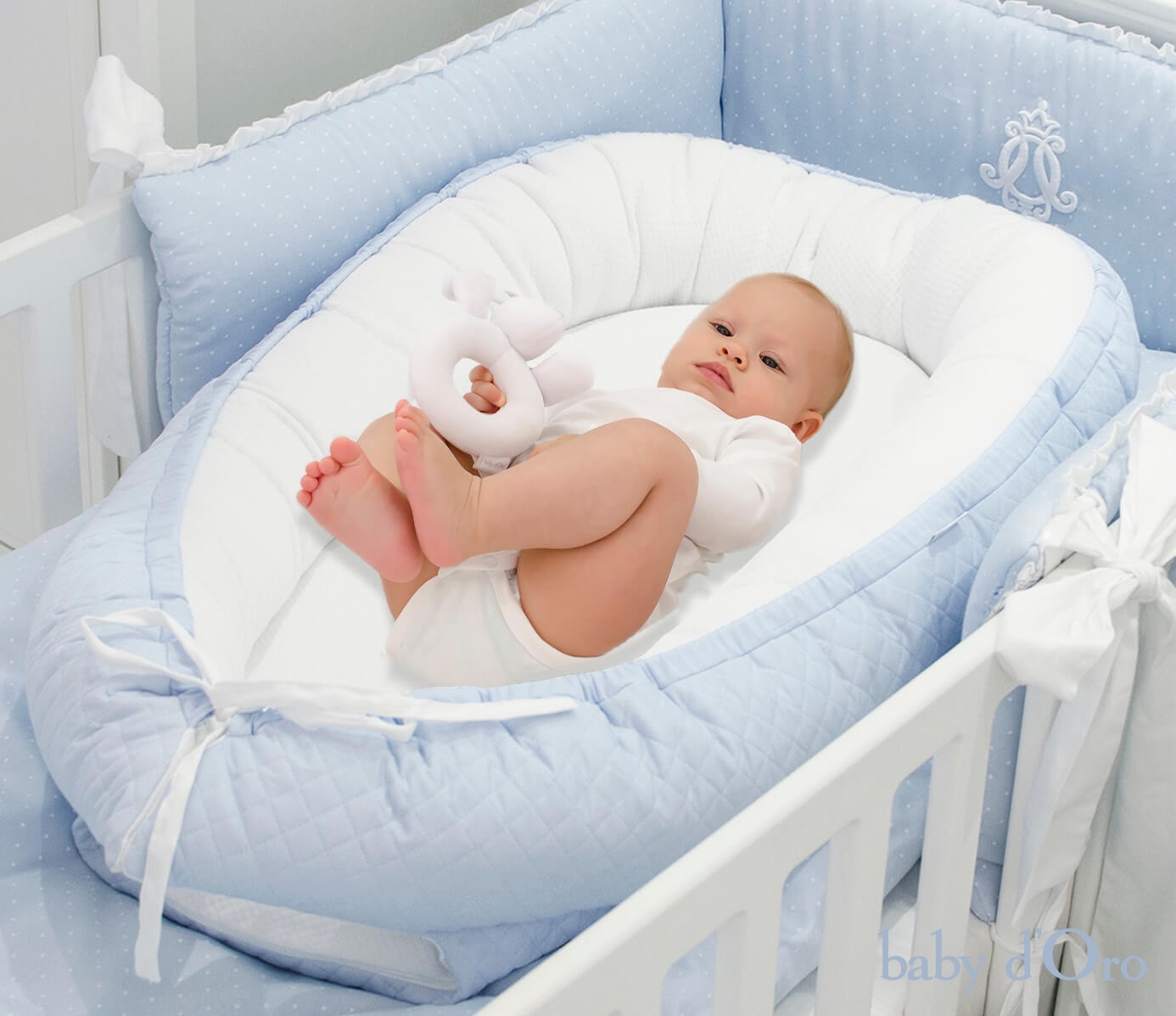 SNDMOR Baby Nest Sleep Pod Baby Blue Color In Picture
