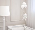 Lapin Boo avec ballons blanc