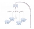 Baby music carousel with blue elephant