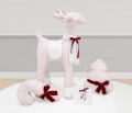Decorative Reindeer - pink velvet 