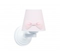 Round sconce - Cheverny Pink with bow