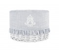 White round basket – small – Cheverny Grey