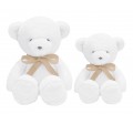 Large Boo Teddy Bear with beige bow