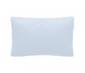 Quilted blue pillow