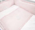 Cot bed bumper - Cheverny Pink
