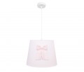 Round chandelier - Cheverny Pink with bow