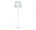 Lampa podłogowa Cheverny szara z kokardką 
