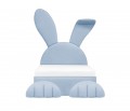 Bunny Bed velvet blue with a mattress