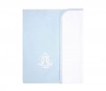 Blanket double sided – blue with white