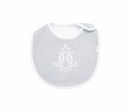 Baby bib Lovely Grey