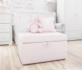 Quilted trunk- pink velvet