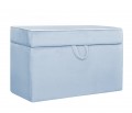 Quilted trunk- blue velvet