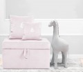 Quilted trunk- pink velvet