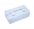 Quilted blue wipes cover