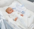Newborn bedding with filling – Silver Bright