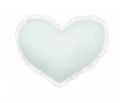 Big heart pillow - mint