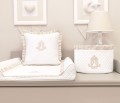 Velour baby changing station - Classic Almond