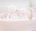 Miś Boo z pudrową kokardką - mały