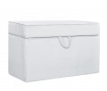 Quilted trunk- grey velvet