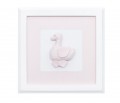 Pink picture with duck