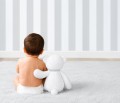 Ourson Boo avec nœud gris – grand modèle