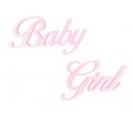 Napis wiszący stylizowany "Baby Girl"