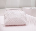 Quilted pink beauty case
