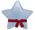 Velvet Star pillow - blue