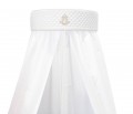 White wall canopy - Classic Almond with emblem