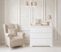 Velour baby changing station - Caramel Chic
