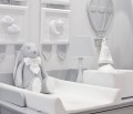 Baby changing station - Silver Bright