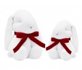 Large Boo bunny with red bow  