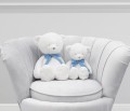 Small Boo Teddy Bear with blue bow