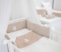 White wall canopy - Caramel Chic with bow  