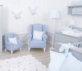 Mini armchair - blue velvet