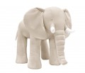 Słoń dekoracyjny aksamitny beżowy