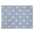 Blue rug with white stars