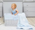 Blanket double sided – blue with white