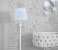 Lampa podłogowa  Royal Baby Blue w białe mini kwadraciki