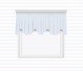 Valance with waves and bows wrinkled on the tape - for individual order