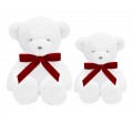 Large Boo Teddy Bear with red bow 