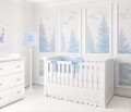 Lampa podłogowa  Royal Baby Blue w białe mini kwadraciki