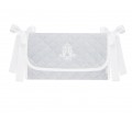 Lovely Grey crib bag with emblem 