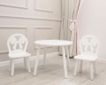 Table and chair with a bow - set