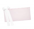 Cot bed bumper - quilted pink