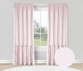 Zasłony Cheverny pudrowe z falbaną 